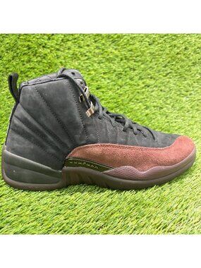 Nike Air Jordan 12 Retro SP x A Womens Size 10.5 Black Basketball Shoes Sneakers